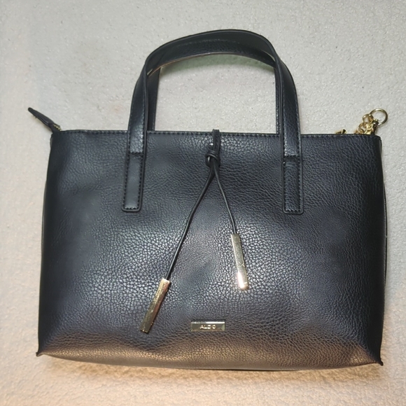 Aldo Black Faux Leather Handbag – Chic & Versatile Shoulder Bag - Picture 1 of 7